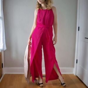 Nine West Vibrant Pink Jumpsuit